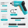 Electric Screwdriver, Rechargeable 3.7V Cordless Screwdriver with 29pc Bit Set,
