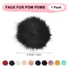 M METERXITY 1-Pack Faux Fur Pom Poms, 4.7 Inch/ 12