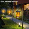 Aityvert Solar Lights Outdoor Upgraded Solar Lantern Flickering Flame Outdoor