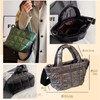 One's One Women's Quilted Bag, Small, Metallic Style, Glossy, 2-Way,