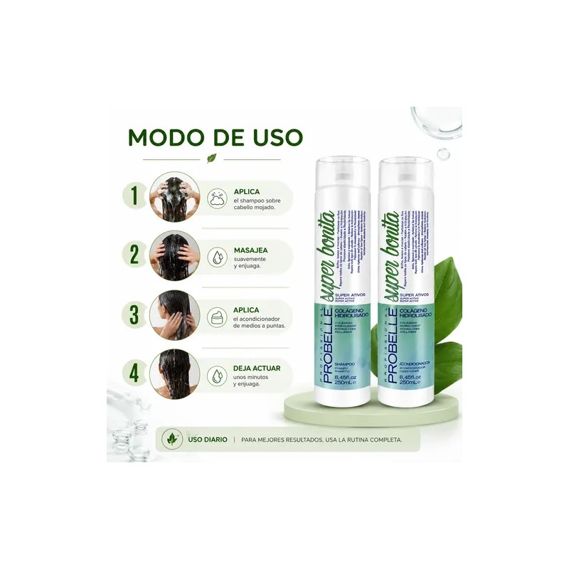 Kit Shampoo + Acondicionador Colágeno Hidrolisado 500ml