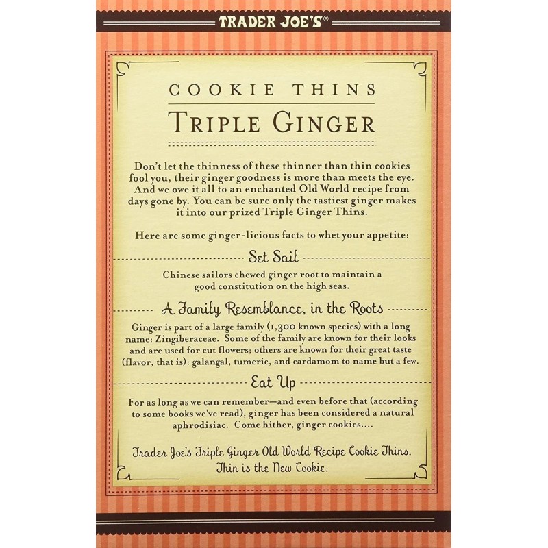 Trader Joe's 2 Packs of Trader Joe's Cookie Thins Triple