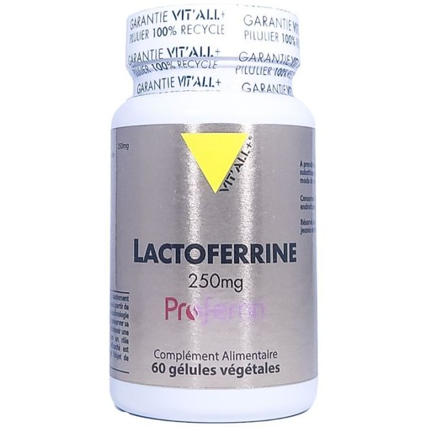 Vitall+ Lactoferrine 250 Mg Gélules, Box of 60
