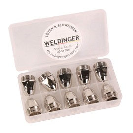 Weldinger Nozzle Set P-80 10 Pieces 1.5 mm for Plasma Cutter PS 100 Burner Type P80