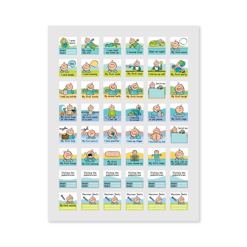 "My First Year" Baby Calendar with Stickers – Track and