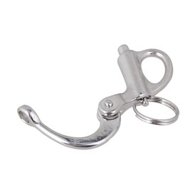 CNBTR Fixed Snap Anchor Shackle Rigging 35mm 304 Stainless Steel Fixed Eye Bail with Eye Ring Pack of 5