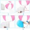 12pcs Pink Beach Ball Party Honeycomb Centerpieces for Girls Summer