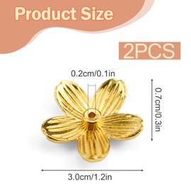 2pcs Mini Gold Cherry Blossom Incense Holder, Decorative Insense-Stick Holder for Aromatherapy, Meditation, Spa, Yoga, Tea Room, Home or Office Decor