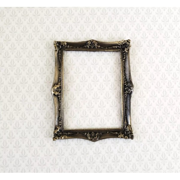 Unbranded Dollhouse Miniature Picture Frame Metal Antique Bronze for Paintings