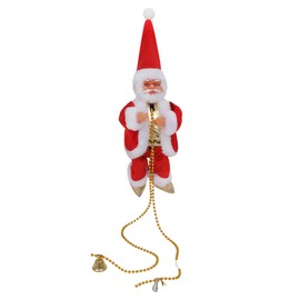 Automatic Climbing Santa Clause With Climb Beads Rope With Music Christmas Tree Hanging Ornaments Doll for Home Chistmas Party Decoration