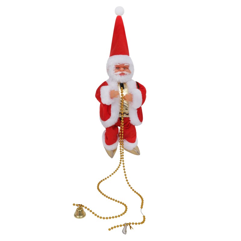 Automatic Climbing Santa Clause With Climb Beads Rope With Music
