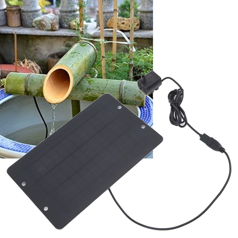 Solar Fountain 6V 10W Bird Bath Fountain USB Interface with