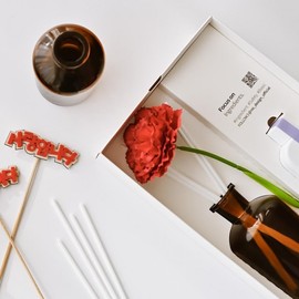 No design flower set white cotton 150ml 10ea