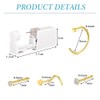 LAURITAMI 10Pcs Nose Piercing Kit, Disposable Piercing Gun Built-in Nose