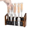 O'SKOOL Modular Chisel Storage Rack for Woodworking Workshop Tool Orghanization