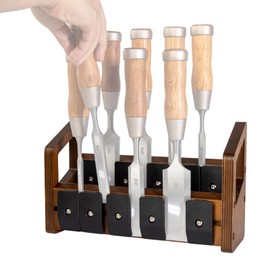 O'SKOOL Modular Chisel Storage Rack for Woodworking Workshop Tool Orghanization
