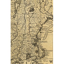 A new and accurate map of NJ, PA, NY and New England, with the adjacent countries: A Poetose Notebook / Journal / Diary - LINED PAGES (100 pages/50 sh (Poetose Notebooks)