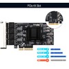 Quad-Port 2.5GBase-T PCIe Network Adapter RTL8125B 2500/1000/100Mbps PCI Express Gigabit