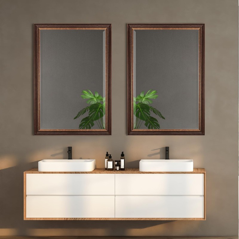 Head West Bronze Copper Oil Rubbed Framed Rectangle Mirror, Wall