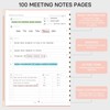 EMSHOI Meeting Notebook for Work - B5 Half Meeting Half