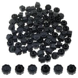 LUORNG 80PCS 4mm Bore Diameter Black Polypropylene Syringe Tip Cap Dispensing Syringe Plugs Infusion Tube Laboratory Supply Suitable for Dispensing Bottles Lightweight Syringes Brass Syringes
