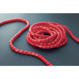 TRUSCO(トラスコ) スパイラルチューブ10m 結束径3.0~25.0 赤 TSP4R