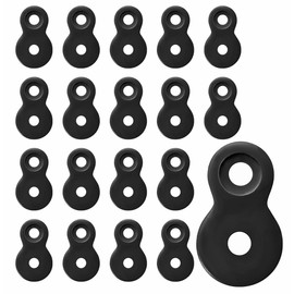 Figure 8 Fastener, Heavy Duty Table Top Fasteners, Desktop Clips Tabletop Connector Bracket (Black) (20) (20)