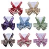 Dog Harness and Leash Set, Cute Bow Tie Plaid Harnesses