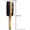 Gala Cepillo Doble De Onda De Madera Natural Para Barbero
