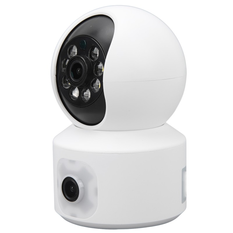 WiFi Dual Lens Security Camera HD Wireless Home Camera with