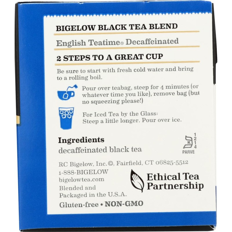 Bigelow Tea Decaf English Teatime 20 Bags (Pack of 6)