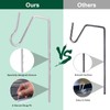 60-Count Metal Gutter Hooks for Outdoor Christmas Lights, Outside Lights