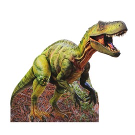 Colingmill 4 ft Life Size Dinosaur Cardboard Standup Cutout Dinosaur Birthday Party Decorations Tyrannosaurus Photo Props PVC Cutout Jurassic Theme Party Photo Props for Animal Jurassic Theme Supplies