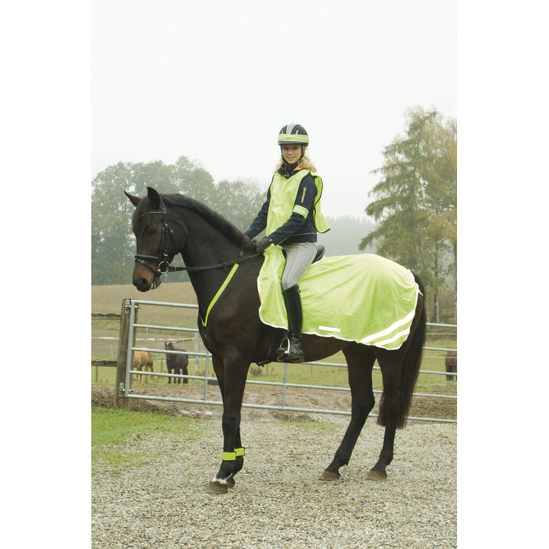 Kerbl Unisex Sikkerhedstæppe Reflekterende Sicherheitsdecke, Neongelb, 135 cm EU