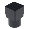 FLOPLAST 65mm Square to 68mm Round Gutter Pipe Adapter -