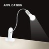 Bonlux E26 Clamp Lamp Fixture, Flexible Neck Clip Light Fixture