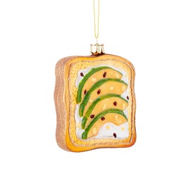 Noble Gems™ Glass Avocado Toast Ornament
