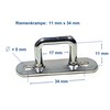 EnB, Eye Plate, Bow Clam, Strap Ramp, Various Sizes, Extremely