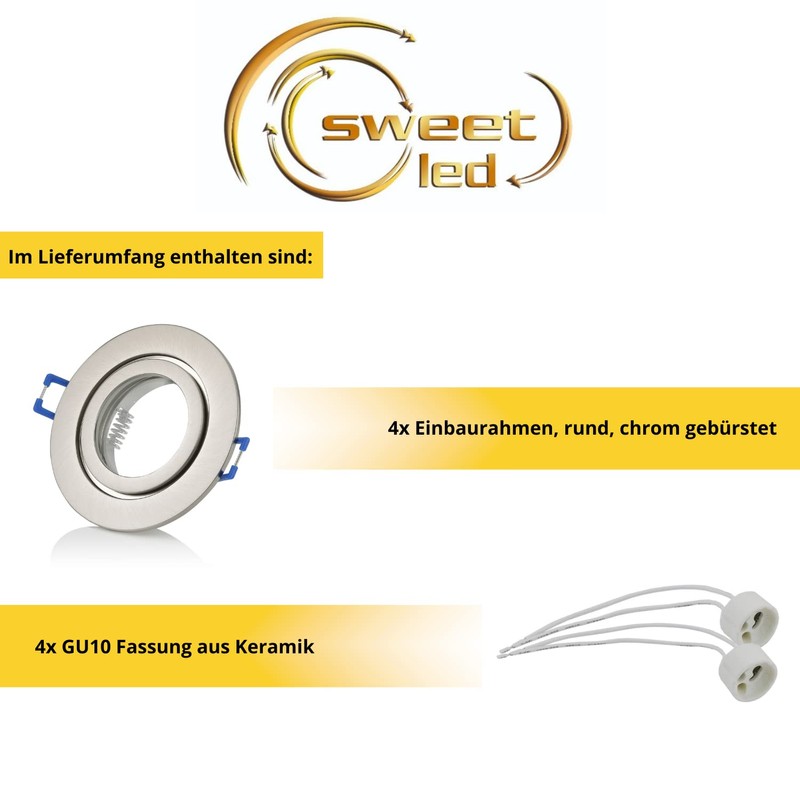 Sweet Led - Recessed spotlight 230 V made of aluminium