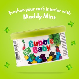 Bubble Baby Organic Tub - Long Lasting Mint Car Air Freshener & Odour Eliminator Pack of 6