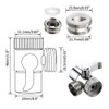 2-Way Diverter Valve 1/2 Inch IPS Connection Shower with Shut-Off