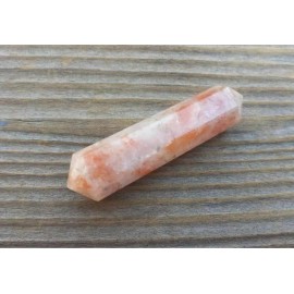 SUNSTONE DOUBLE TERMINATED GEMSTONE CRYSTAL PENCIL POINT (ONE)