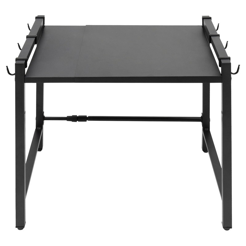 2 Tiers Adjustable Microwave Stand,Extendable Microwave Oven Rack with 6