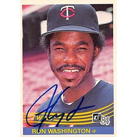 Sports Memorabilia Autograph Warehouse 247578 Ron Washington Autographed Baseball Card - Minnesota Twins 1984 Donruss - No. 391