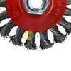 BlueSpot Tools M14 4.5-inch Semi Flat Knotted Wire Wheel