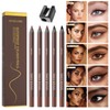 24HR Waterproof Eyeliner Pencil with Built-In Sharpener – Long Lasting,