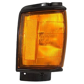 Brock Replacement Passengers Park Signal Corner Marker Light Lamp with Painted Trim Compatible with 1984-1986 Pickup Truck SUV 8161089107