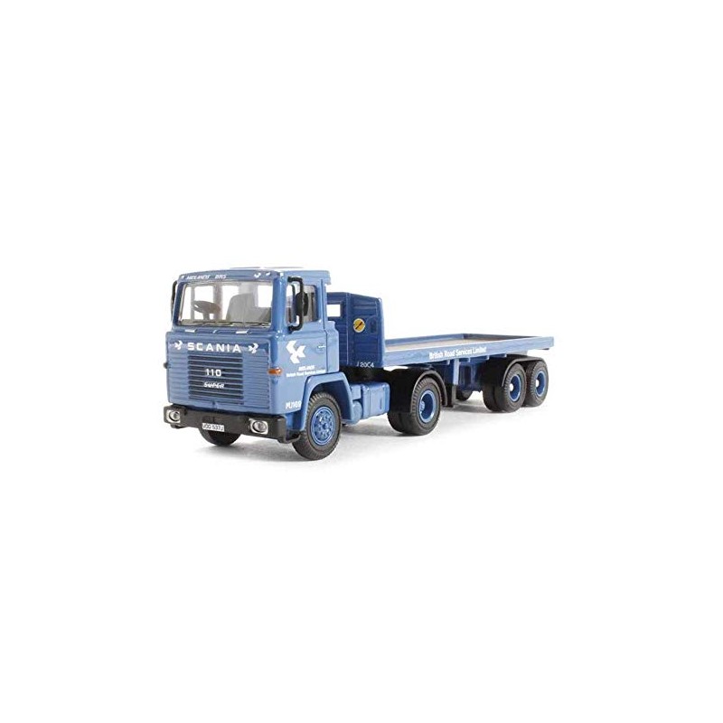 Oxford Diecast Scania 110 Flatbed BRS
