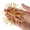 com-four® 12-Piece straw stars set - Christmas tree decorations made