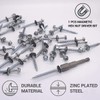 Pack of 80 Zinc Plated Steel Self Tapping Screws DIN
